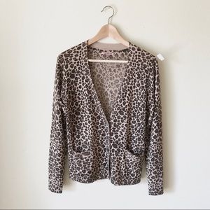 Velvet Graham & Spencer Silk Cashmere Leopard Card